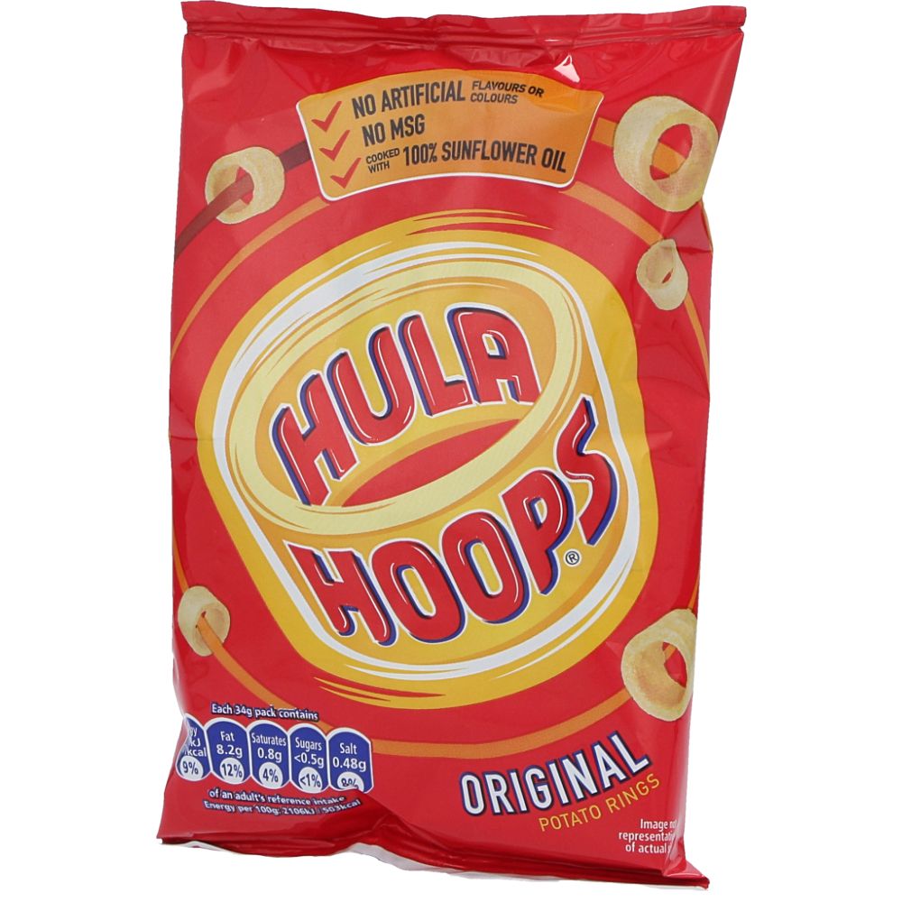  - Hula Hoops Original Potato Snacks 34 g (1)