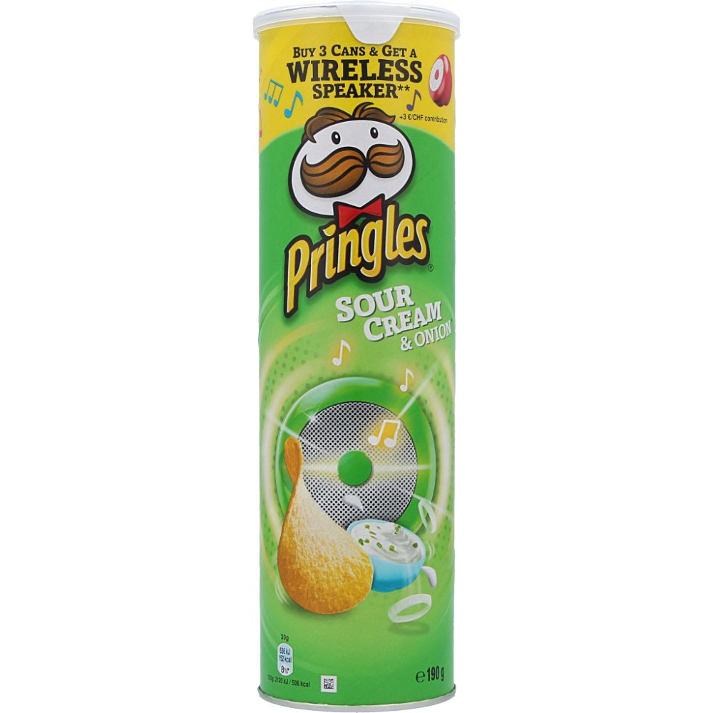  - Pringles Sour Cream & Onion Crisps 175g