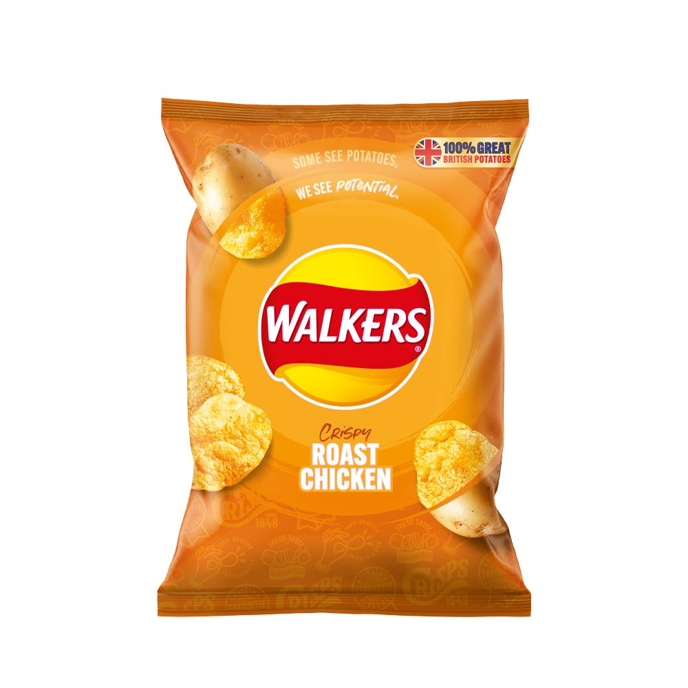  - Walkers Potato Crisps Roast Chicken 32.5 g (1)
