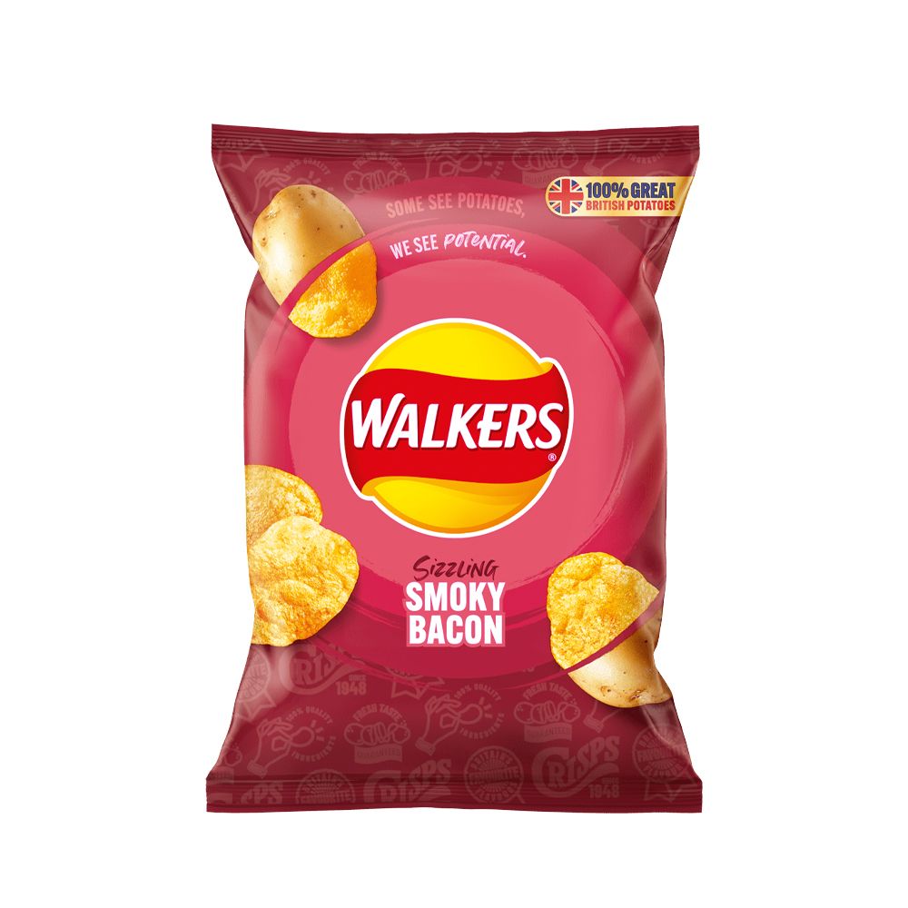  - Walkers Potato Crisps Smoked Bacon 32.5 g (1)