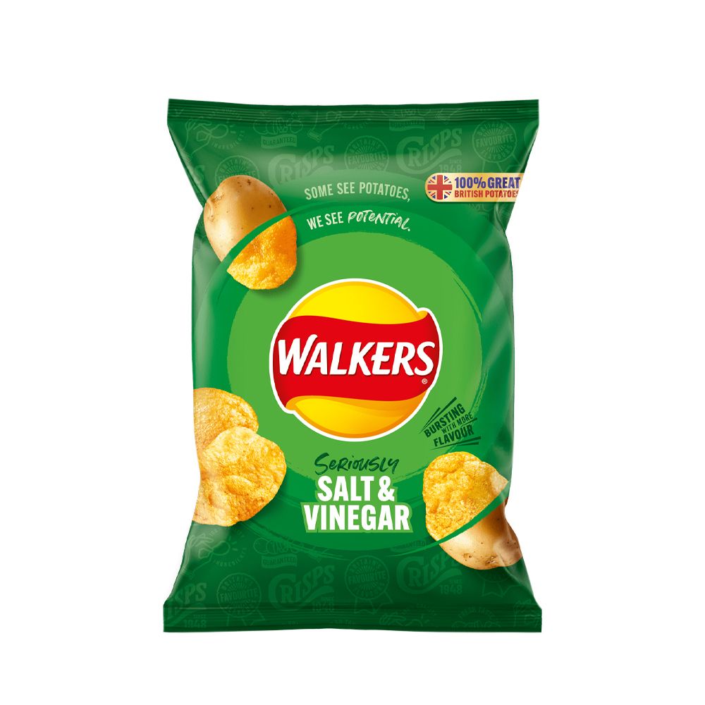  - Walkers Potato Crisps Salt & Vinegar 32.5 g (1)