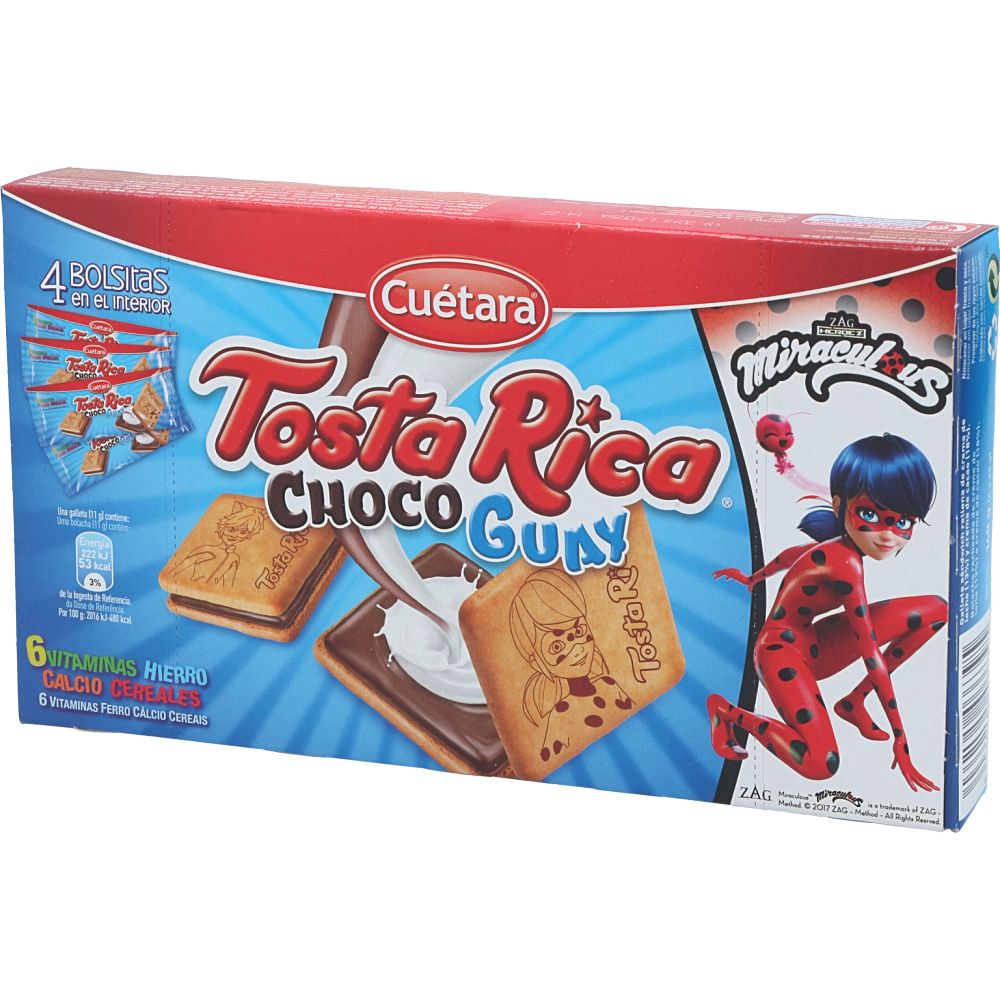  - Bolachas Cuétara Tosta Rica Chocolate Guay 168 g (1)