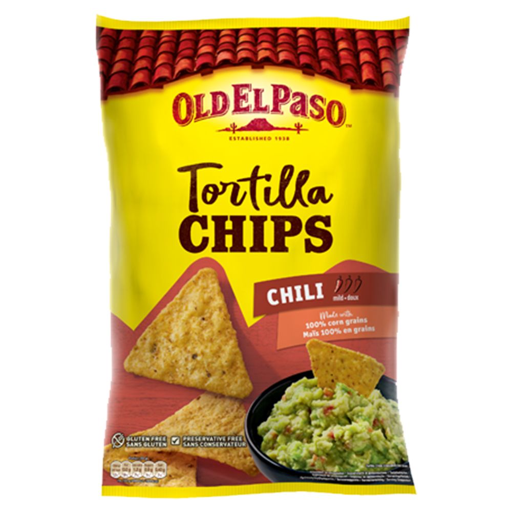  - Tortilha Old El Paso Chips Chili 185g