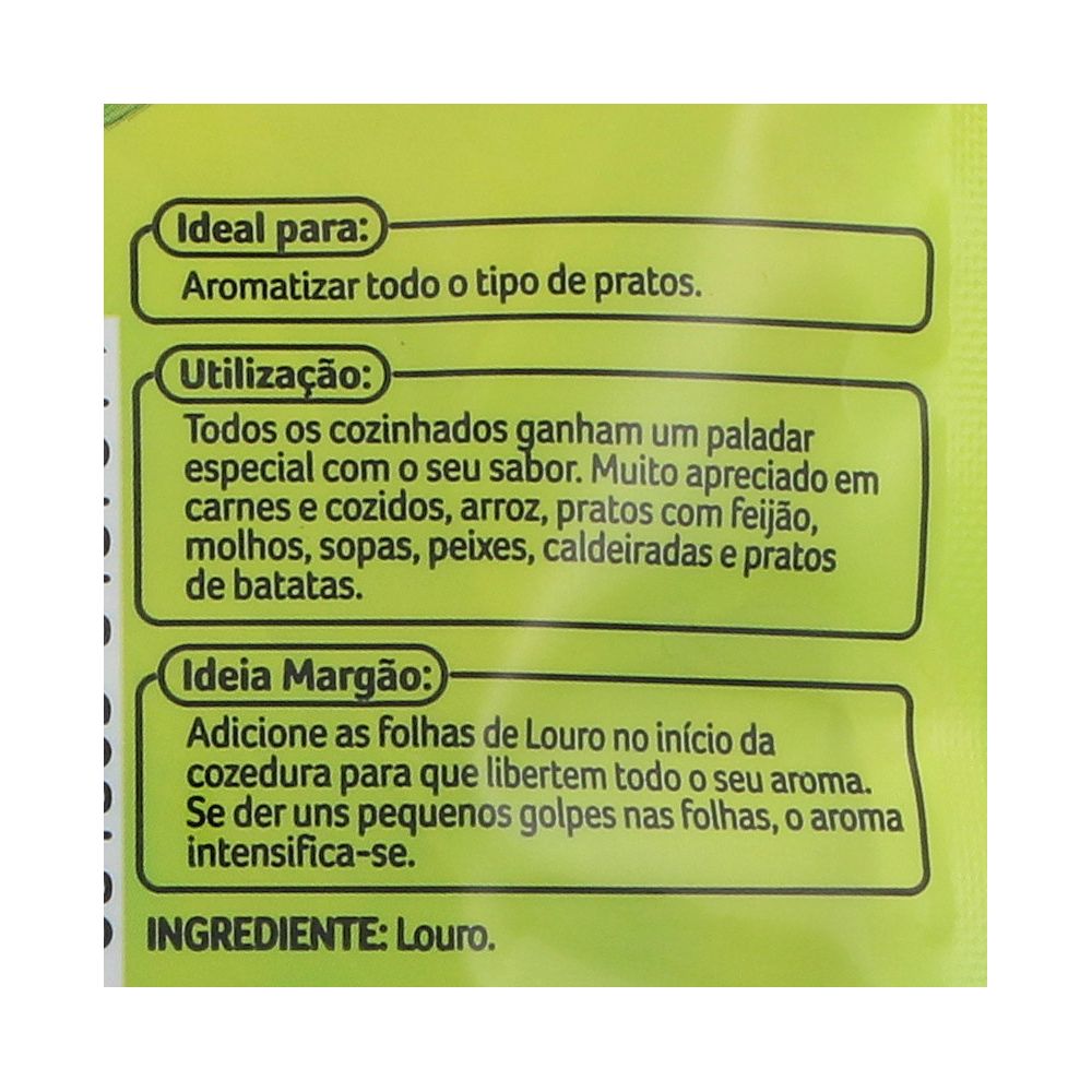  - Louro Margão em Folhas Pacote Médio 7 g (2)