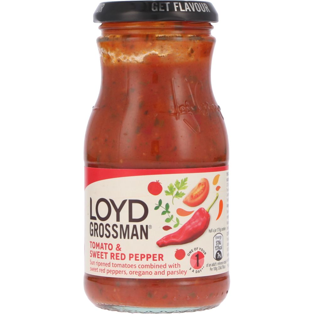  - Molho Loyd Grossman Tomate & Pimento Vermelho 350g (1)