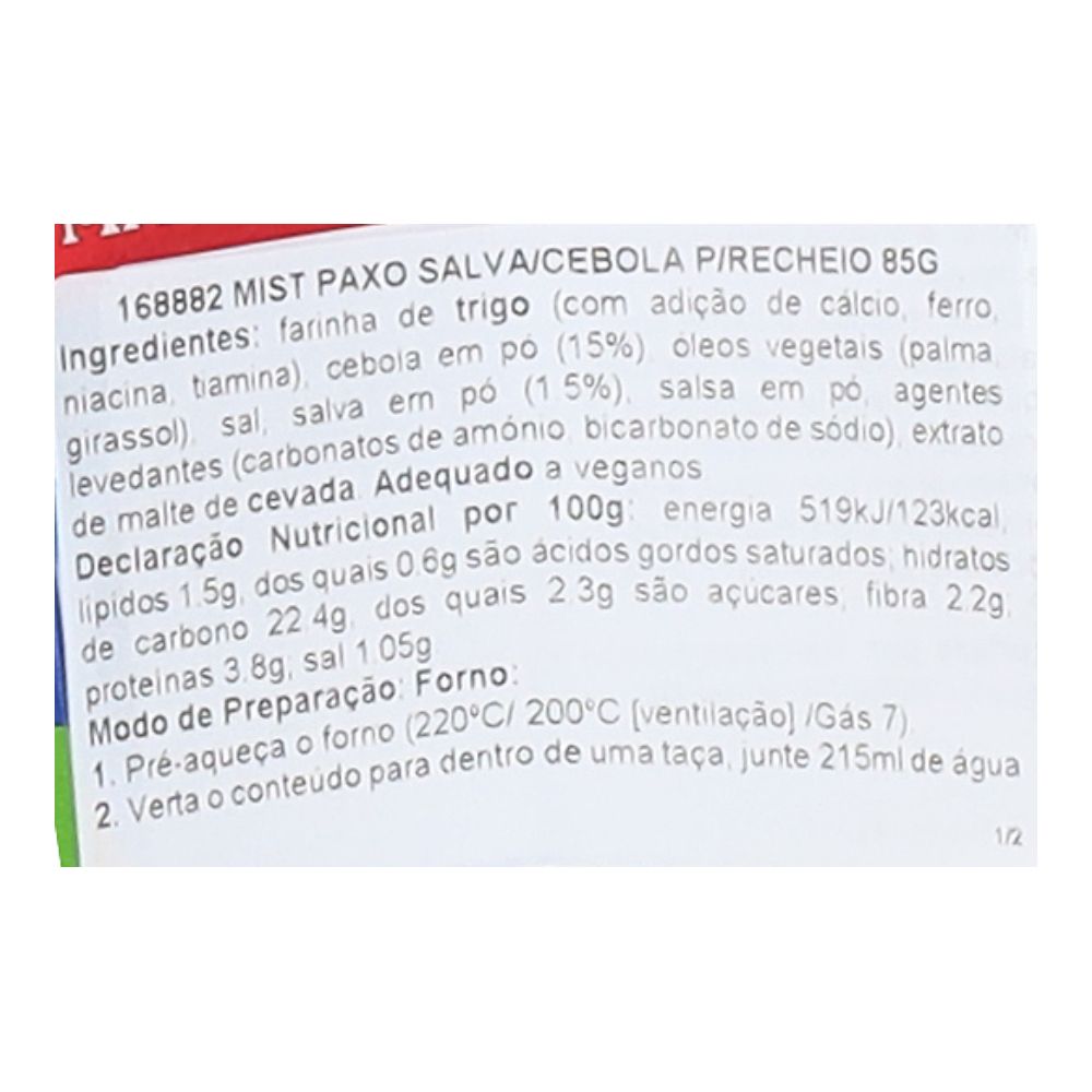  - Mistura Paxo Salva & Cebola Para Recheio 85G (2)