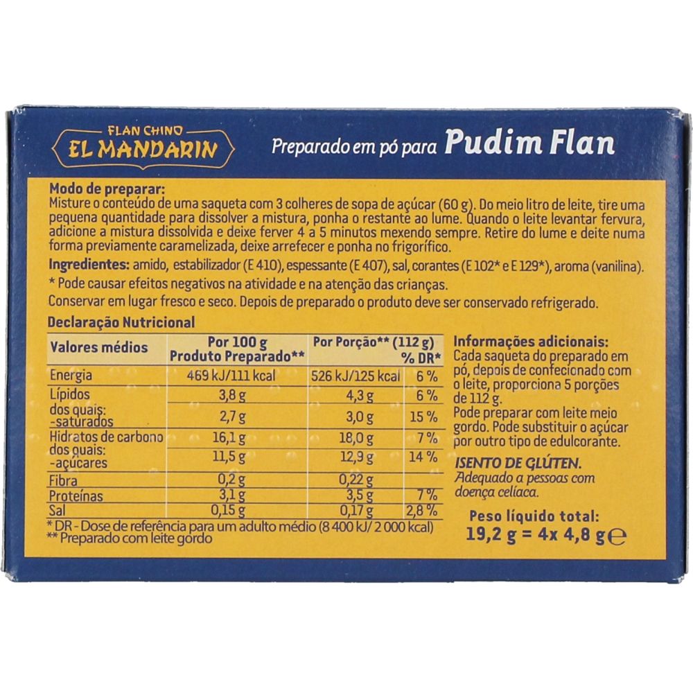  - Pudim Flan El Mandarin 4 x 4.8 g (2)