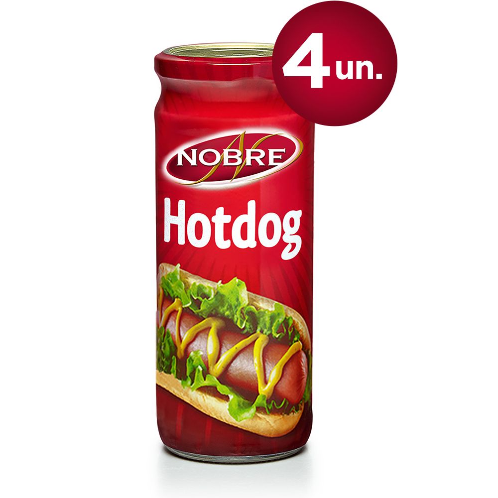  - Salsichas Nobre Hot-Dog Frasco 4 un = 230g (1)