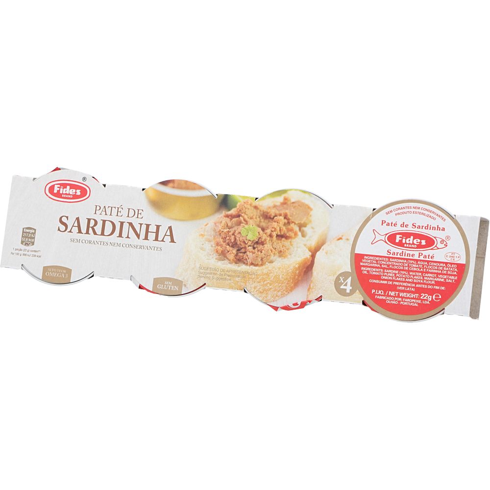  - Pasta Fides de Sardinha 4 x 22 g (1)