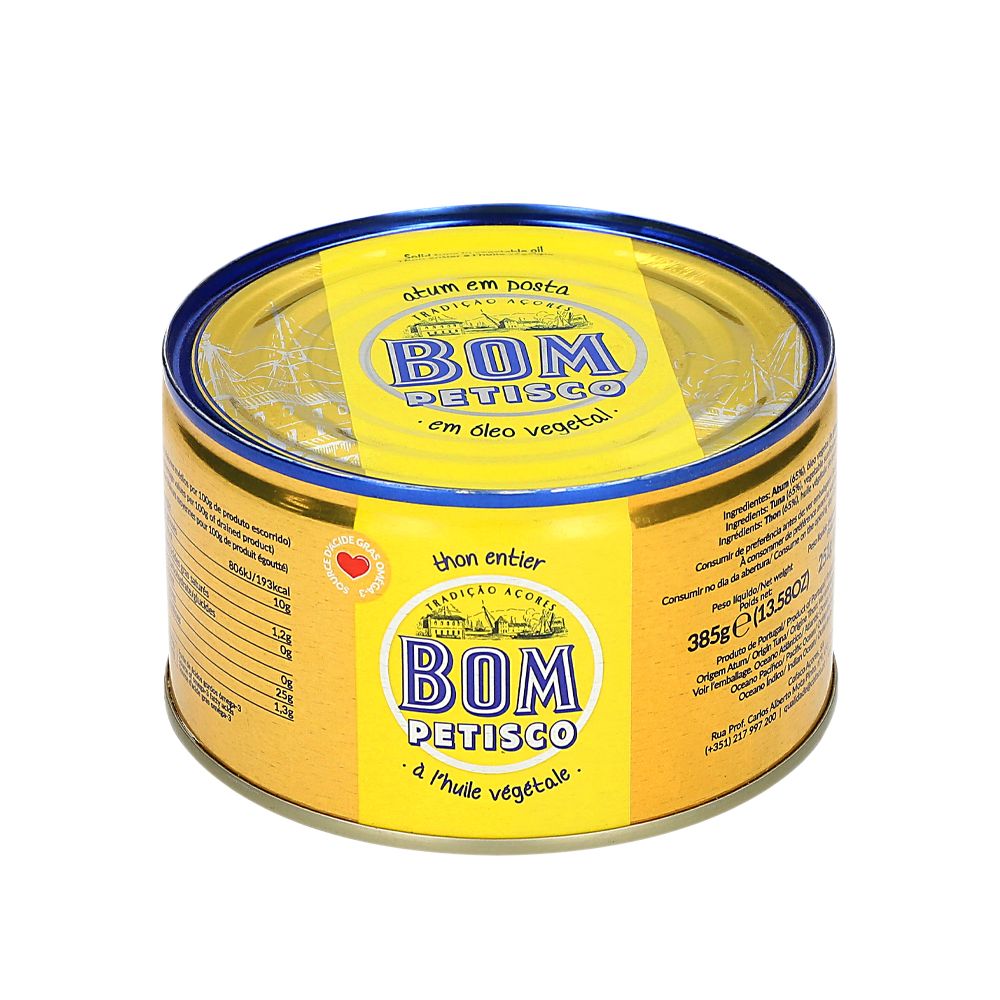  - Bom Petisco Tuna in Vegetable Oil 385g (1)