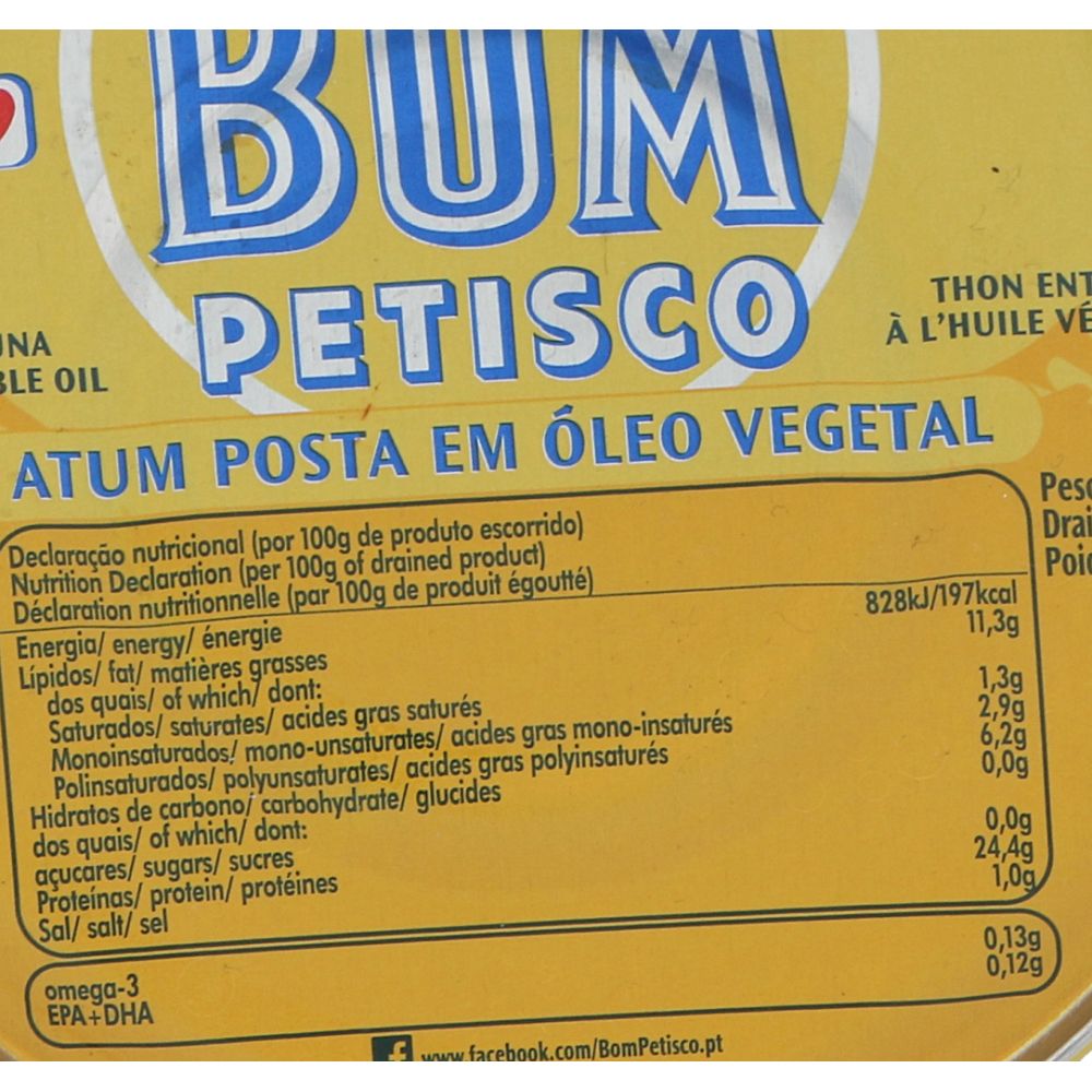  - Bom Petisco Tuna in Vegetable Oil 385g (2)