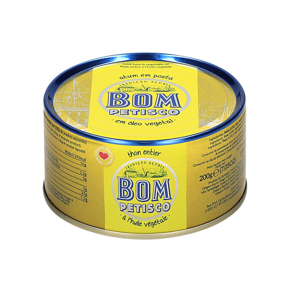  - Bom Petisco Tuna in Vegetable Oil 200g (1)