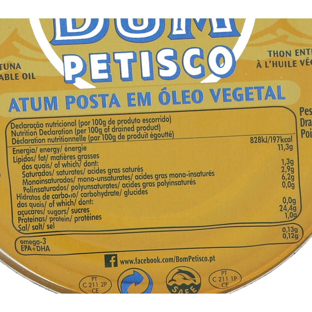  - Bom Petisco Tuna in Vegetable Oil 200g (2)