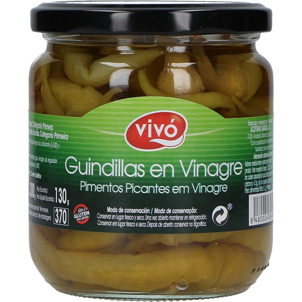  - Vivo Verde Guindilla Peppers in Vinegar 130g (1)