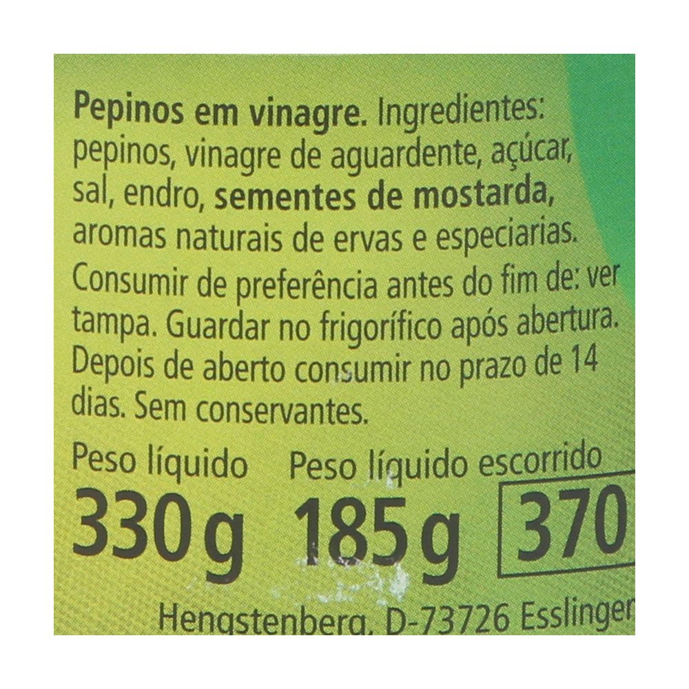  - Hengstenberg Gherkins in Vinegar 330g (3)