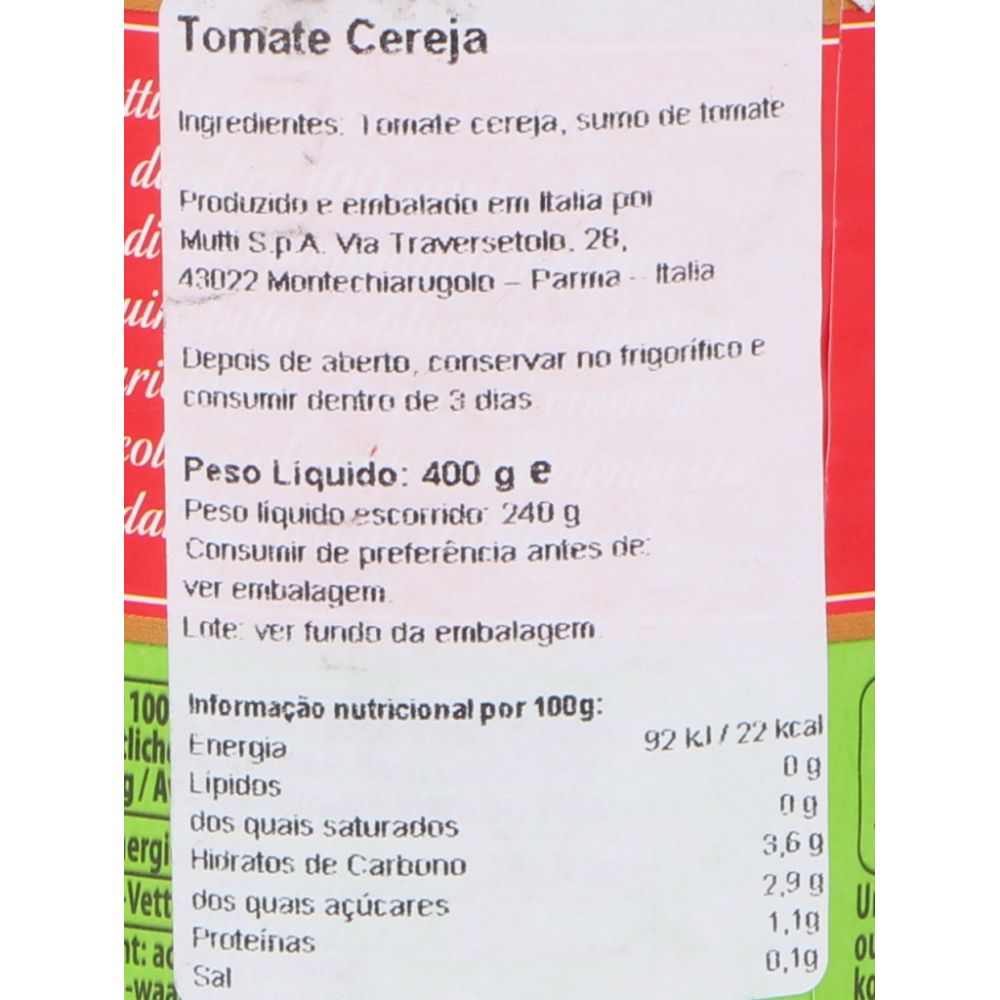  - Mutti Cherry Tinned Tomatoes 240g (2)