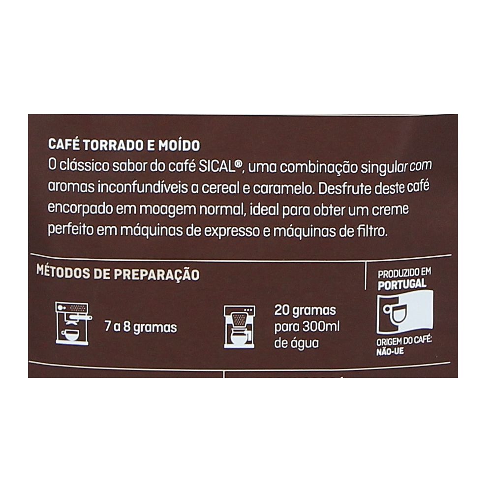  - Sical 5 Estrelas Ground Coffee for Machine 250g (2)