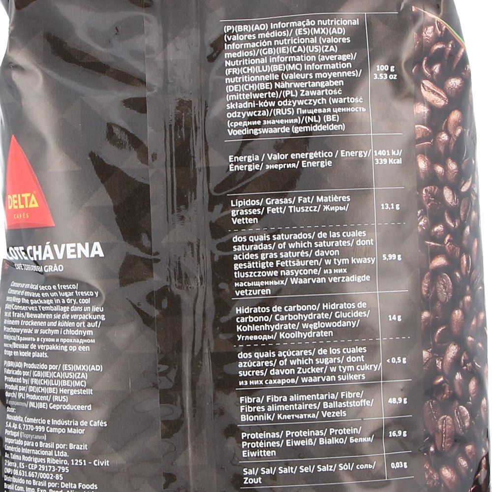  - Delta Chávena Roasted Coffee Beans 1 Kg (2)