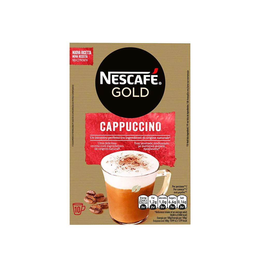  - Café Nescafé Cappuccino 10 Saquetas = 140g (1)