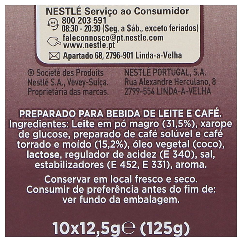  - Café Nescafé Cappuccino Intenso 10 Saquetas = 125g (3)