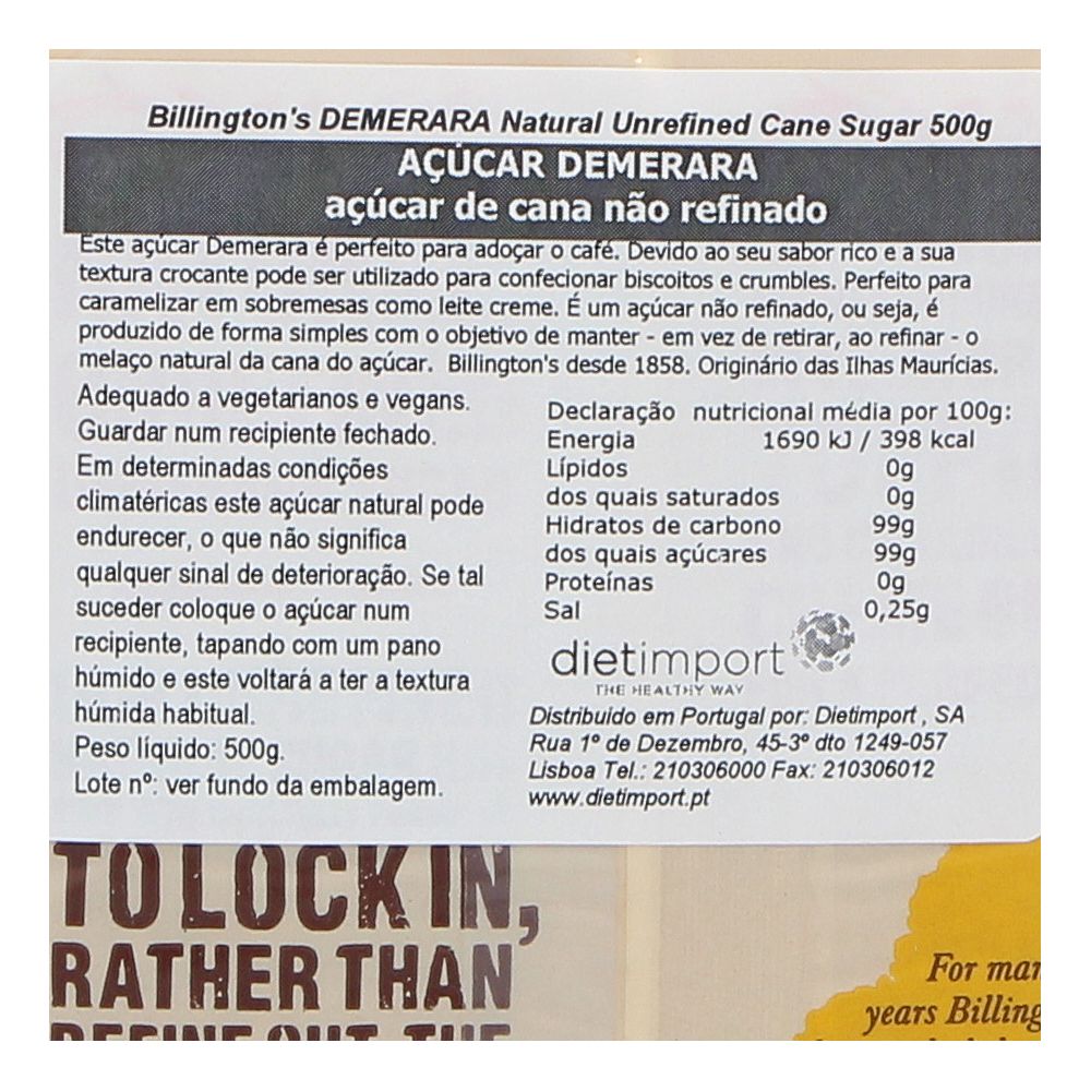  - Açúcar Billington`s Demerara 500g (2)