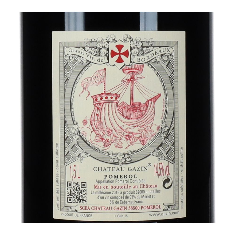  - Château Gazin Red Wine 1.5L (2)