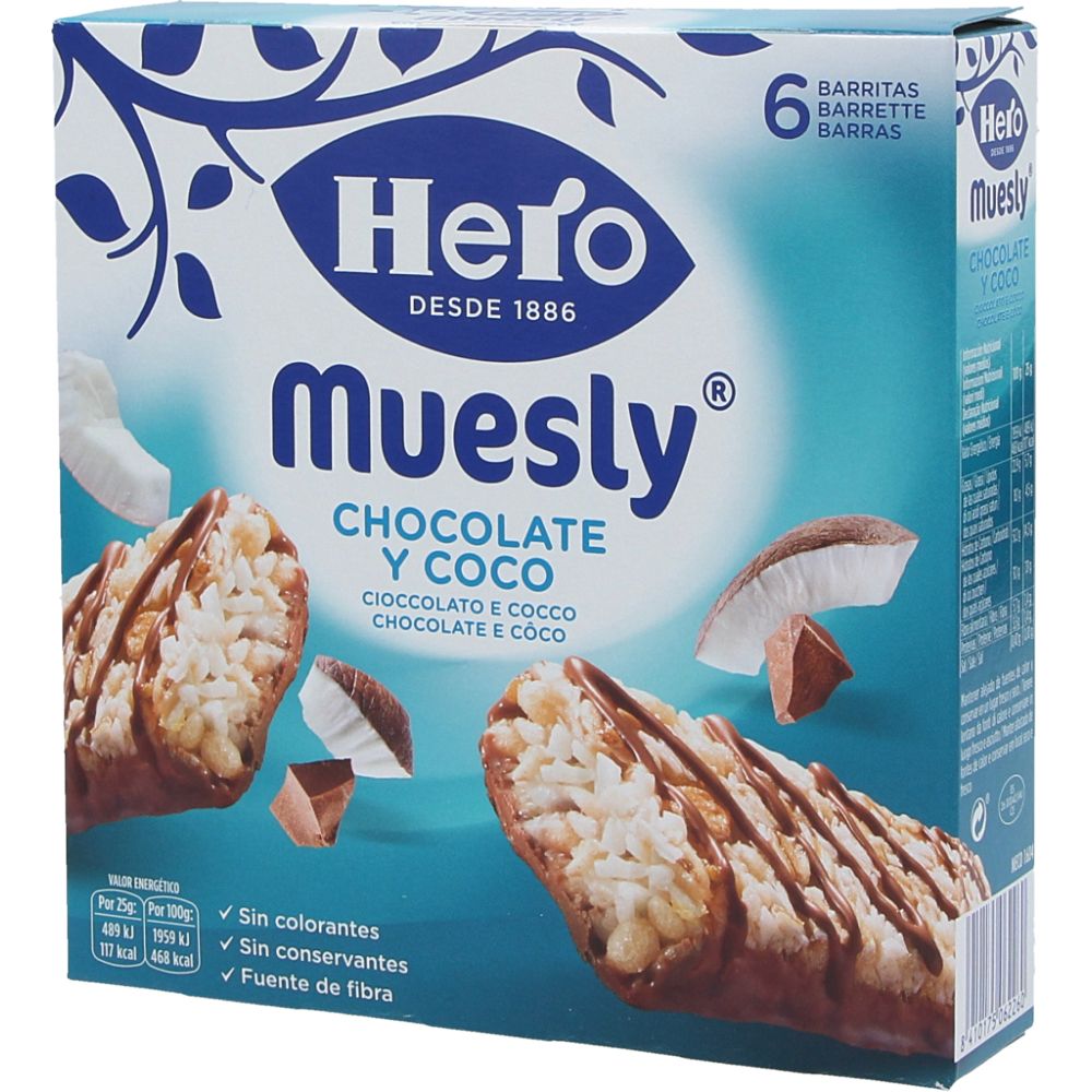  - Hero Muesly Coconut Cereal Bar 6 x 25 g (1)