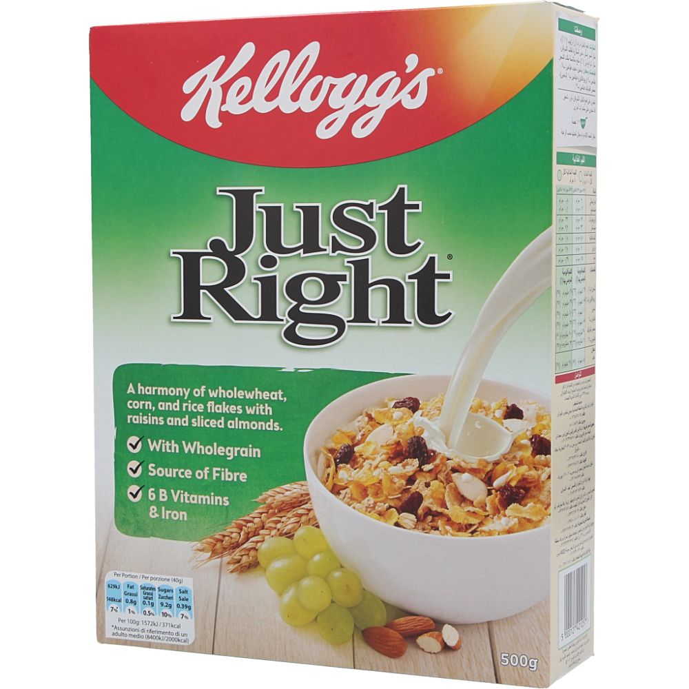  - Cereais Just Right Kellogg`s 500g (1)