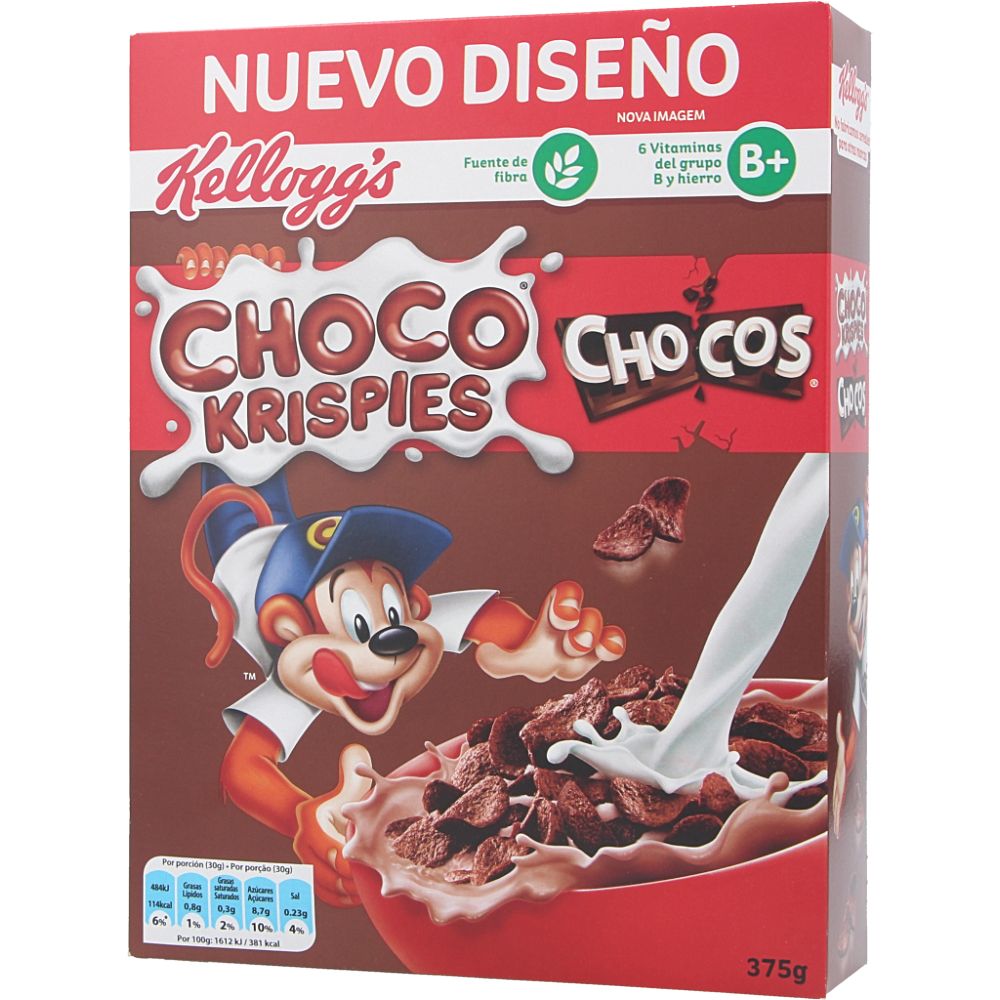  - Kellogg`s Choco Krispies Chocos Cereals 375g