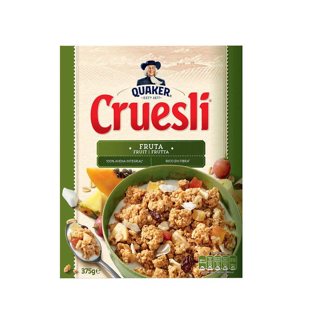  - Cereais Quaker Cruesli c/ Frutas 375g (1)