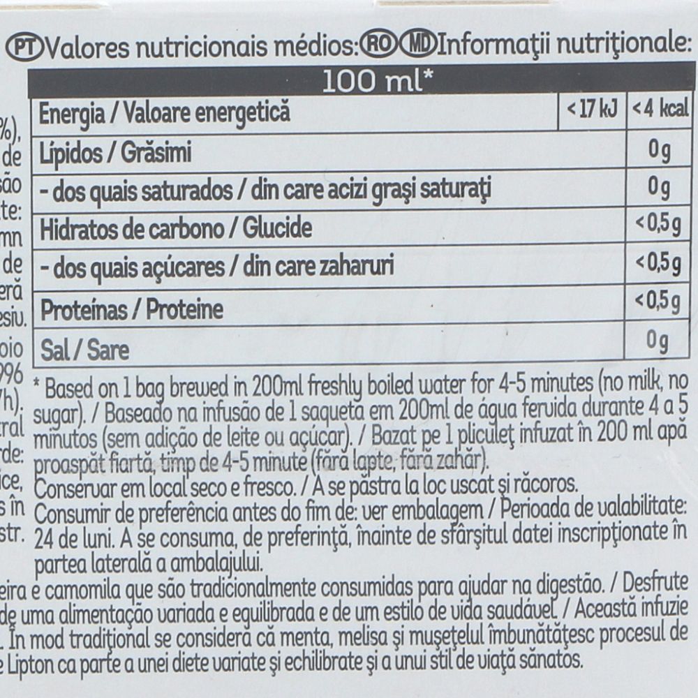  - Chá Lipton Digestão Fácil 20Saquetas=32.4g (3)