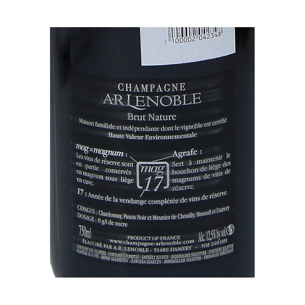  - Ar Lenoble Nature Brut Champagne 75cl (2)