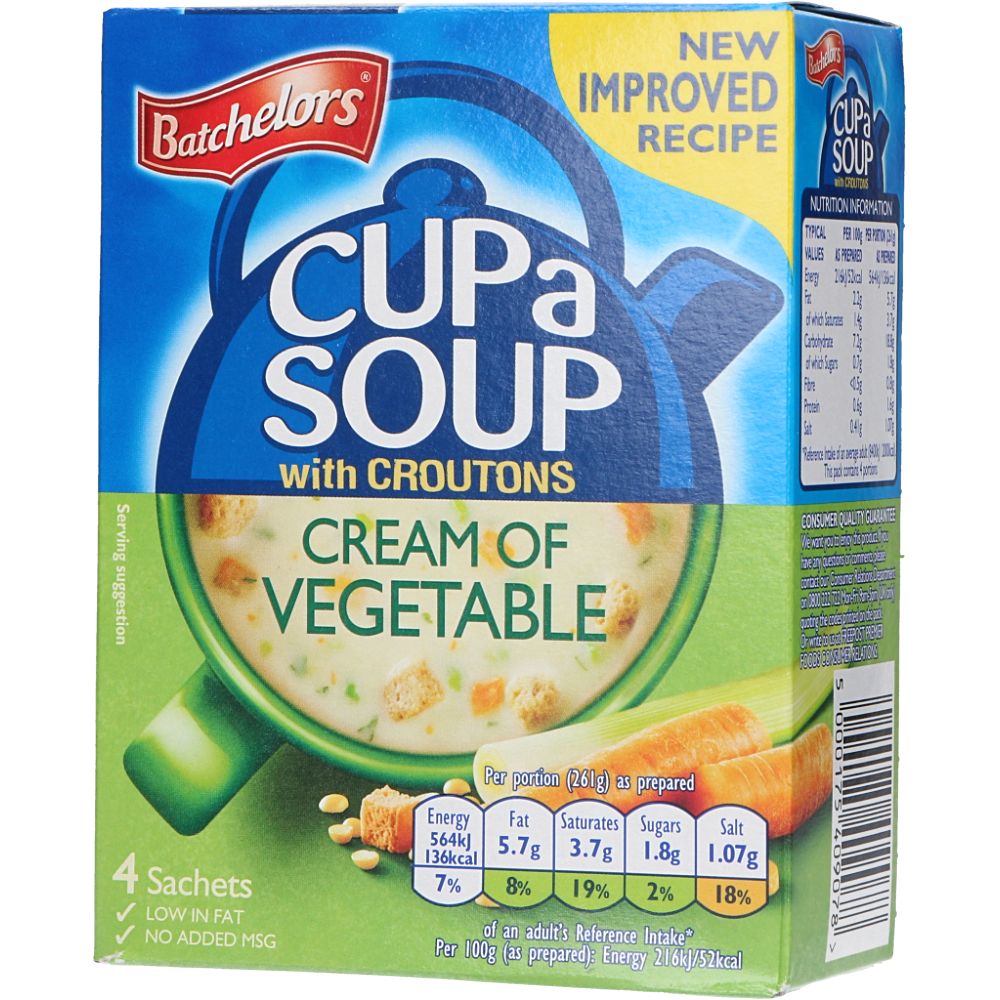  - Batchelors Cup-a-Soup Cream of Vegetable w/ Croutons 122 g (1)