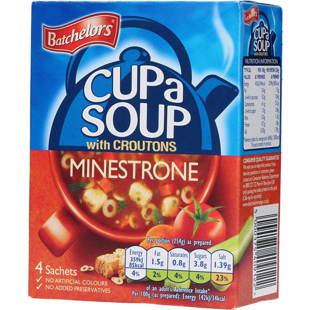  - Batchelors Cup-a-Soup Minestrone w/ Croutons 94 g (1)