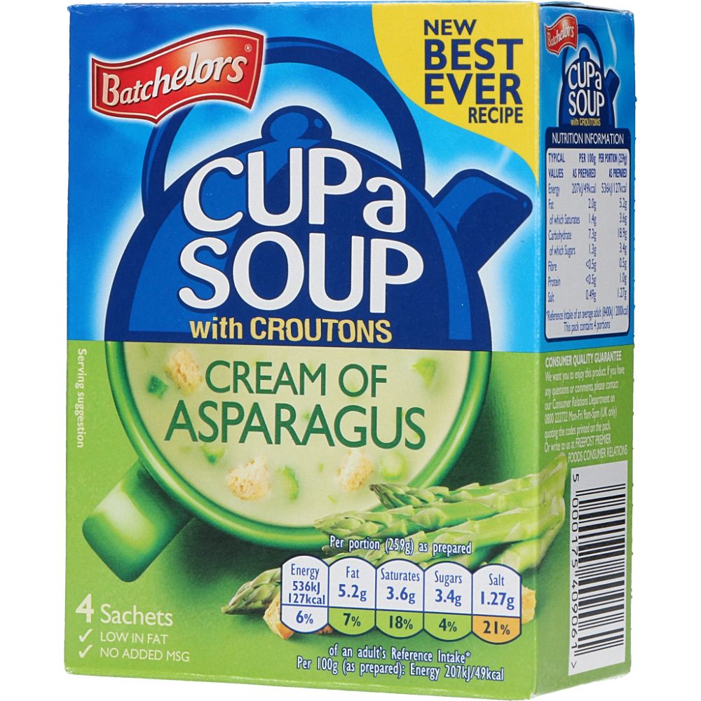  - Batchelors Cup-a-Soup Cream of Asparagus w/ Croutons 117 g (1)