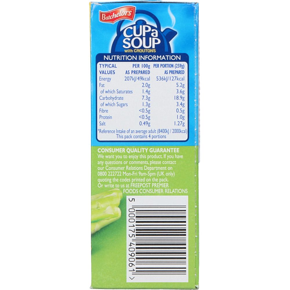  - Batchelors Cup-a-Soup Cream of Asparagus w/ Croutons 117 g (2)