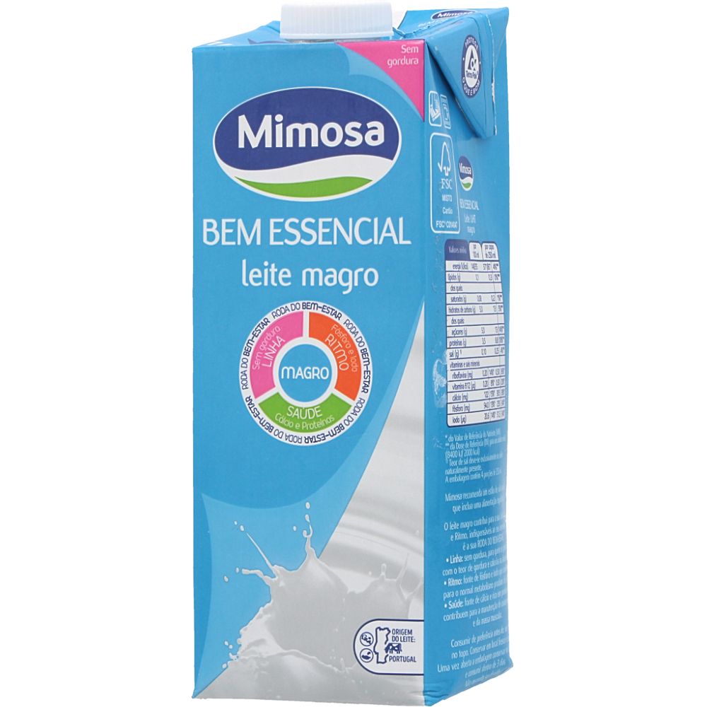  - Mimosa Bem Essencial Skimmed Milk 1L (1)