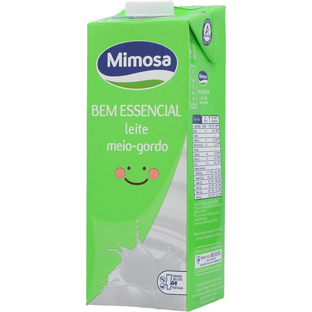  - Mimosa Bem Essencial Semi-Skimmed Milk 1L (1)