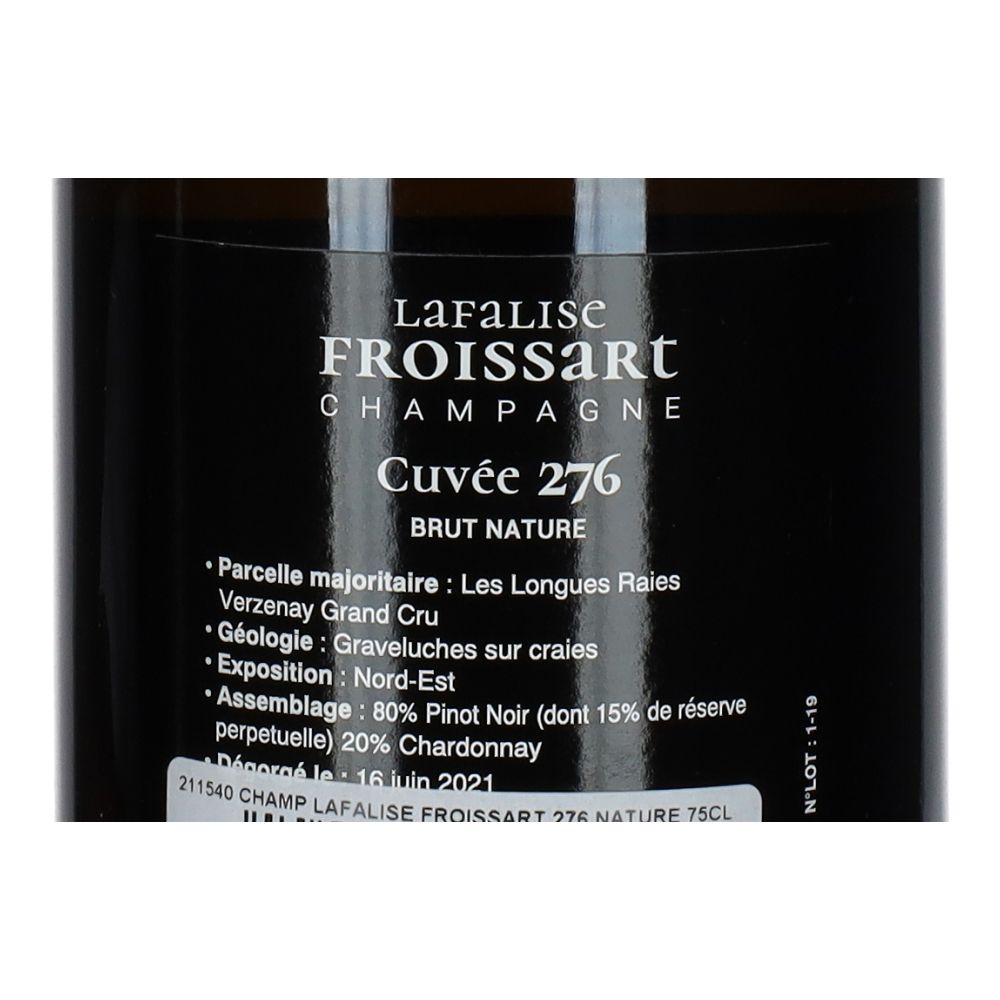  - Lafalise Froissart 276 Nature Champagne 75cl (2)