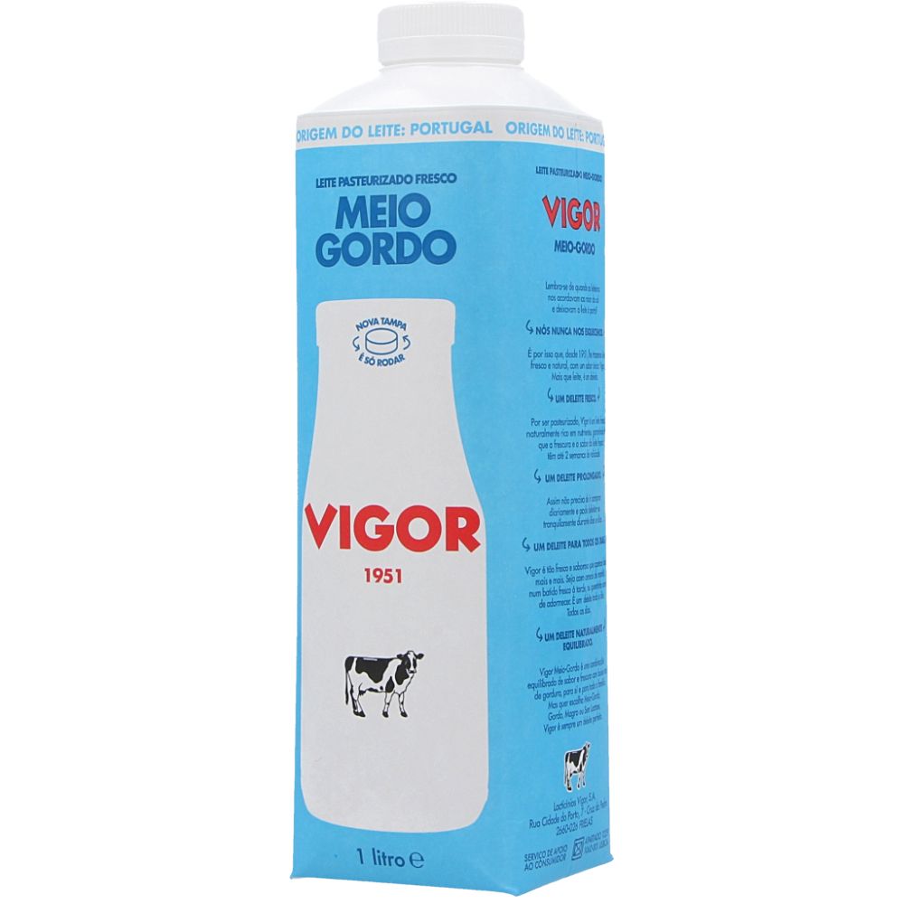  - Vigor Fresh Semi-Skimmed Milk 1L