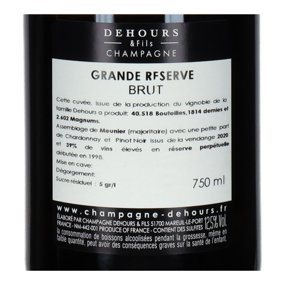  - Dehours&Fils Grand Reserve Brut Champagne 75cl (2)