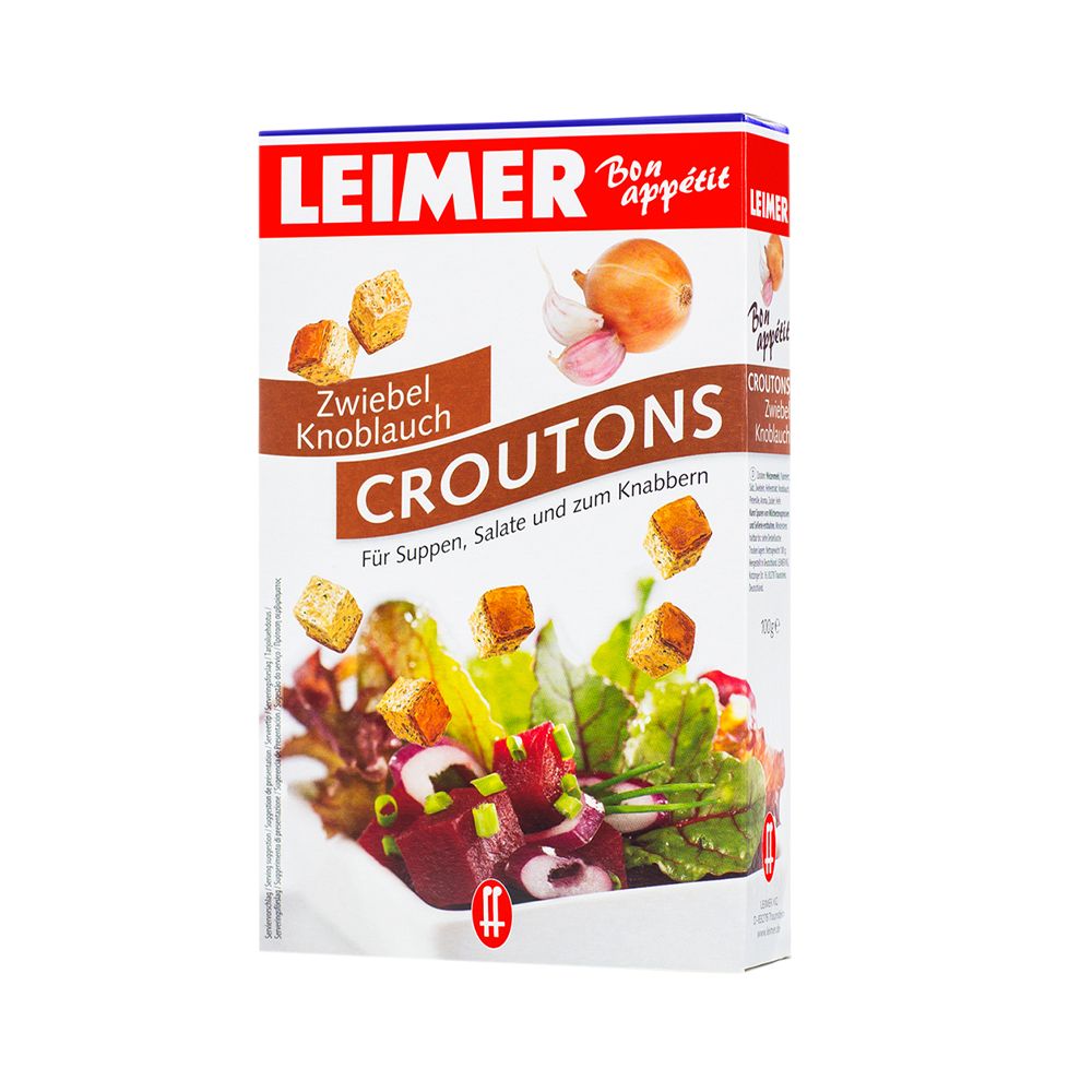  - Leimer Onion & Garlic Croutons 100g (1)