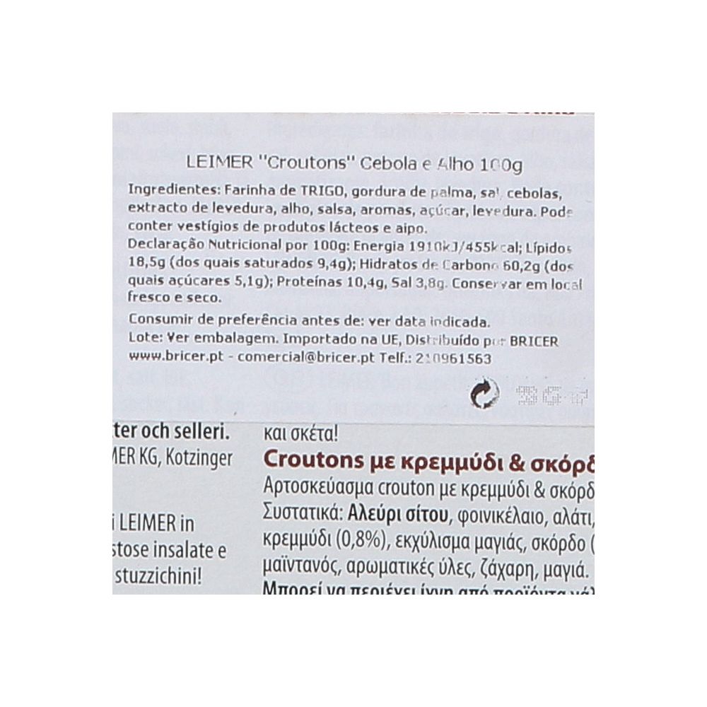  - Croutons Leimer Cebola / Alho 100g (2)