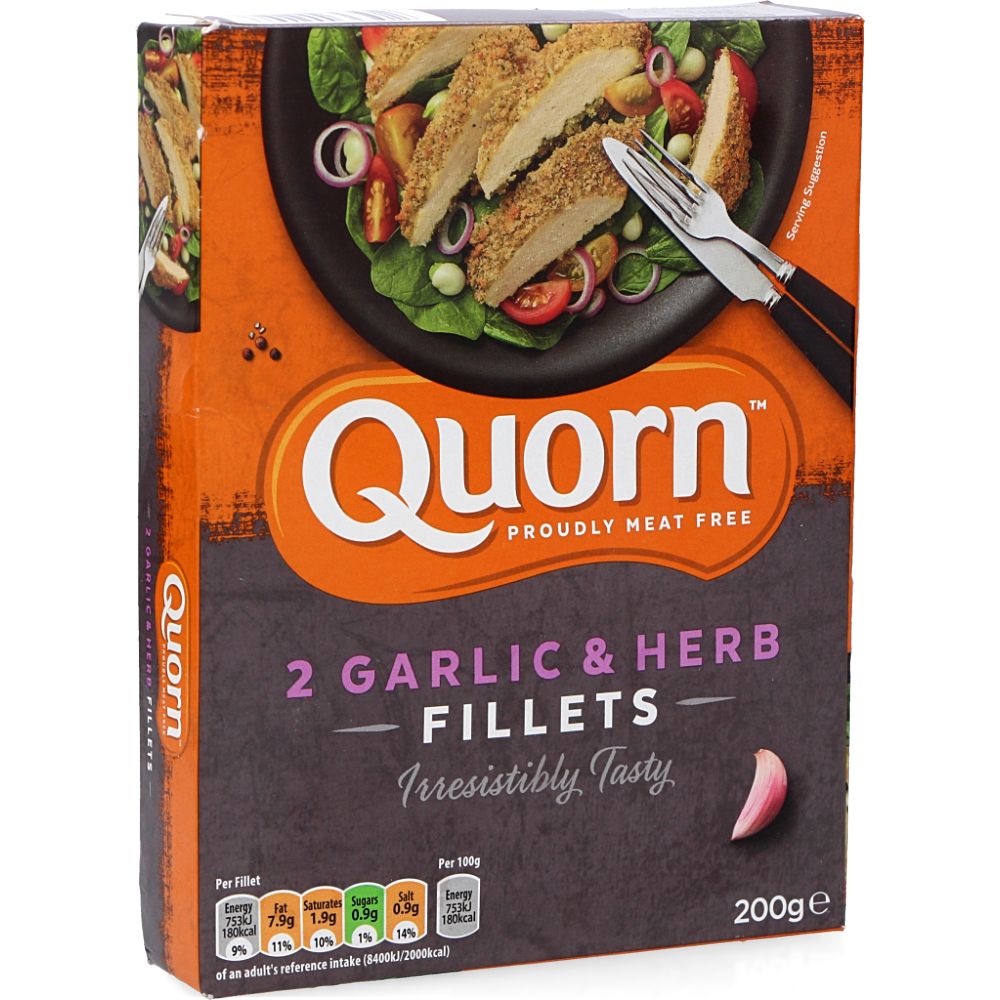  - Quorn Garlic & Herbs Style Fillets 2un = 200g (1)