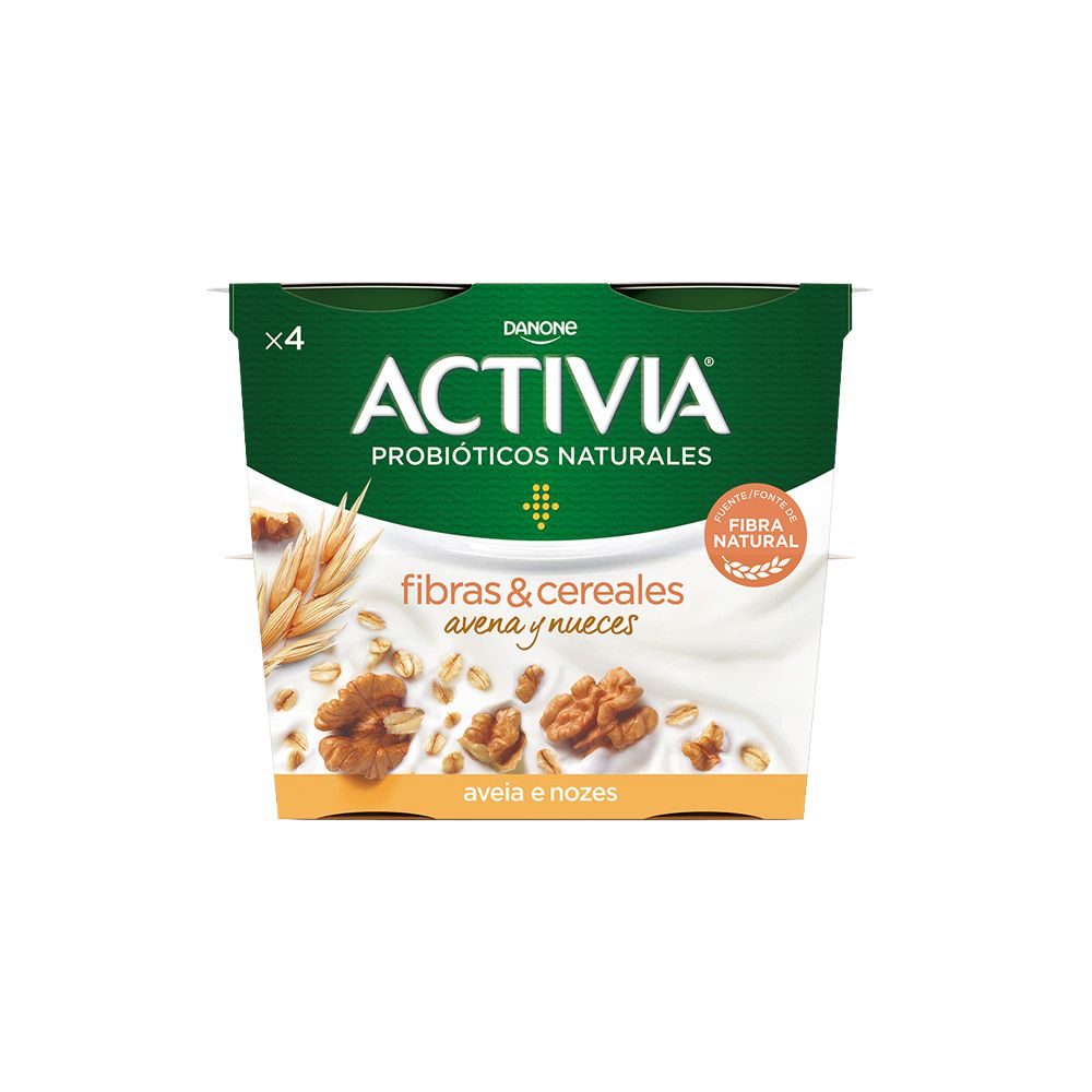  - Activia Oat & Walnut Bits Yogurt 4 x 120g (1)