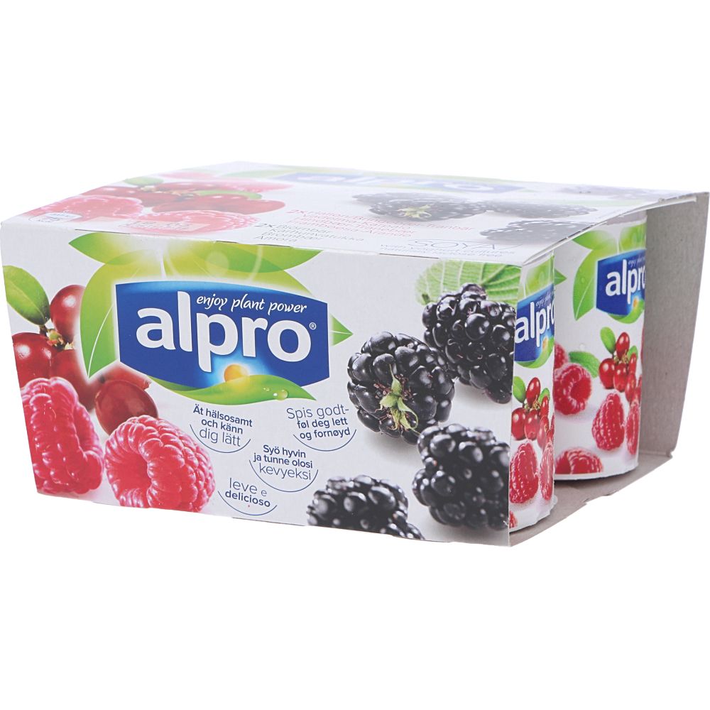  - Alpro Soya Raspberry & Vanilla 4 x 125g (1)