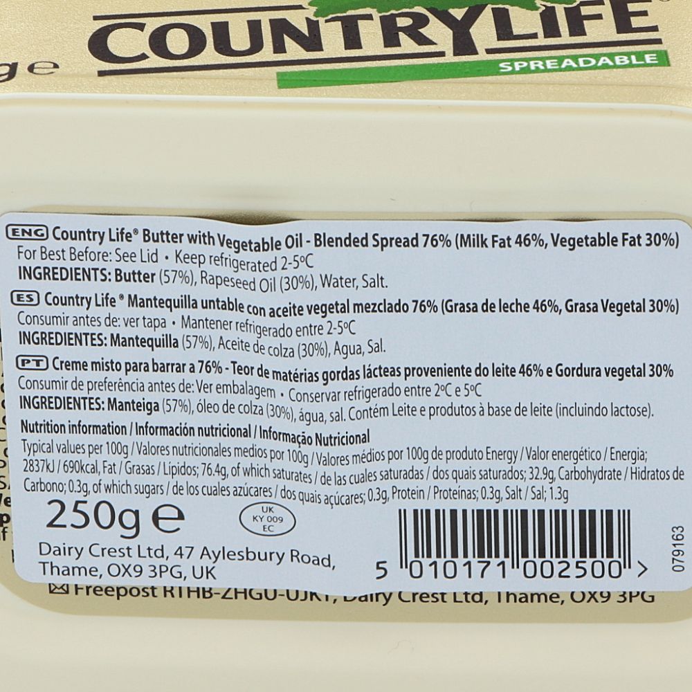  - Country Life Salted Spreadable Butter 250g (3)