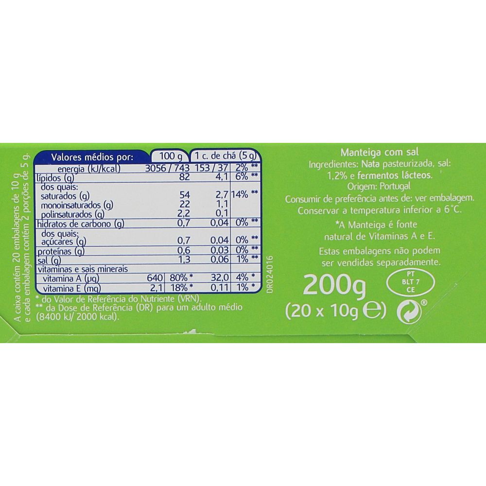  - Manteiga Mimosa c/ Sal 20 x 10 g (2)
