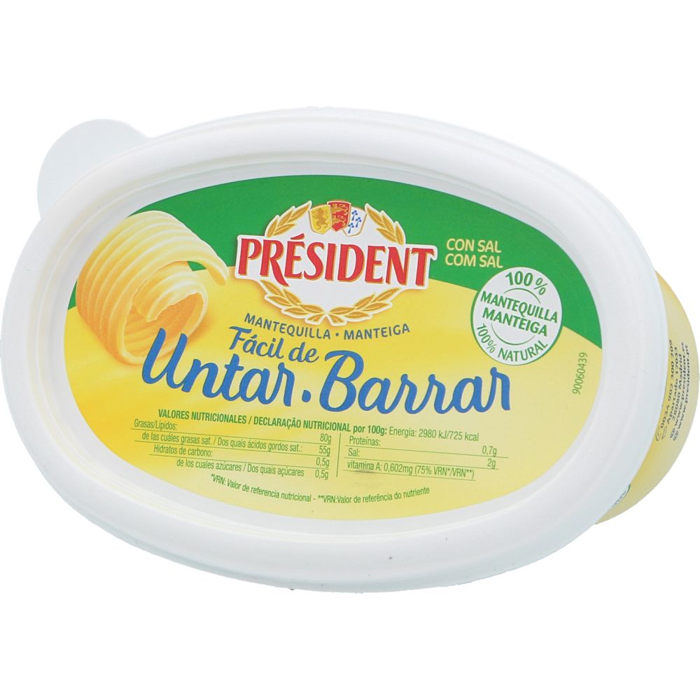  - Manteiga Président Fácil Barrar c/ Sal 250g (1)