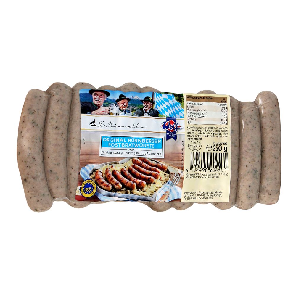  - Wolf Nuremberg Grilling Sausage 250g (1)
